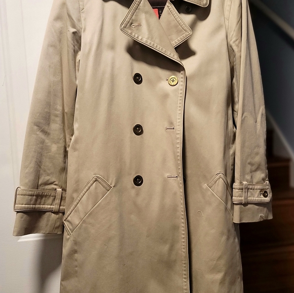 Coach Trench Coat Khaki Size L - Picture 2 of 6